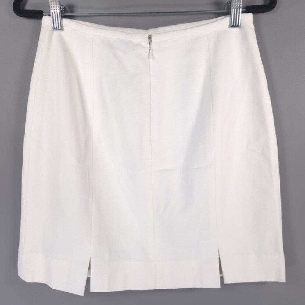 OSCAR DE LA RENTA USA🇺🇸MADE Slits SEXY Mini Skirt Cotton Viscose Size 8P